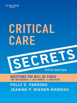 cover image of Critical Care Secrets E-Book